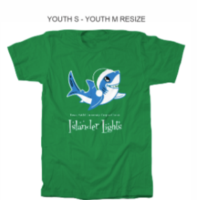 Short Sleeve Islander Lights Shark Shirt - Youth